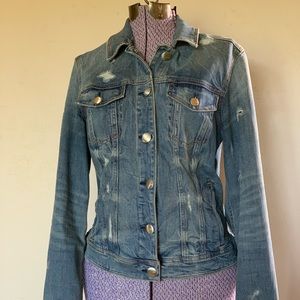 American Eagle Super Stretch Distressed Jacket